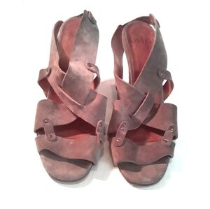 Kooba Olive/Beige Leather Heels